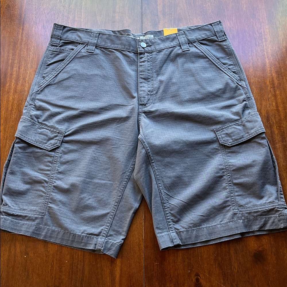 NWT Carhartt Dark Gray Ripstop Cargo Shorts Size 38 - Picture 7 of 16